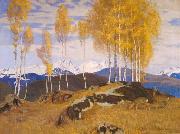 Adrian Scott Stokes Autumn in the Mountains oil on canvas